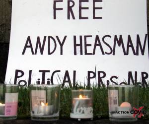 Castlerea Prison in Co. Roscommon to support political prisoner Andy Heasman